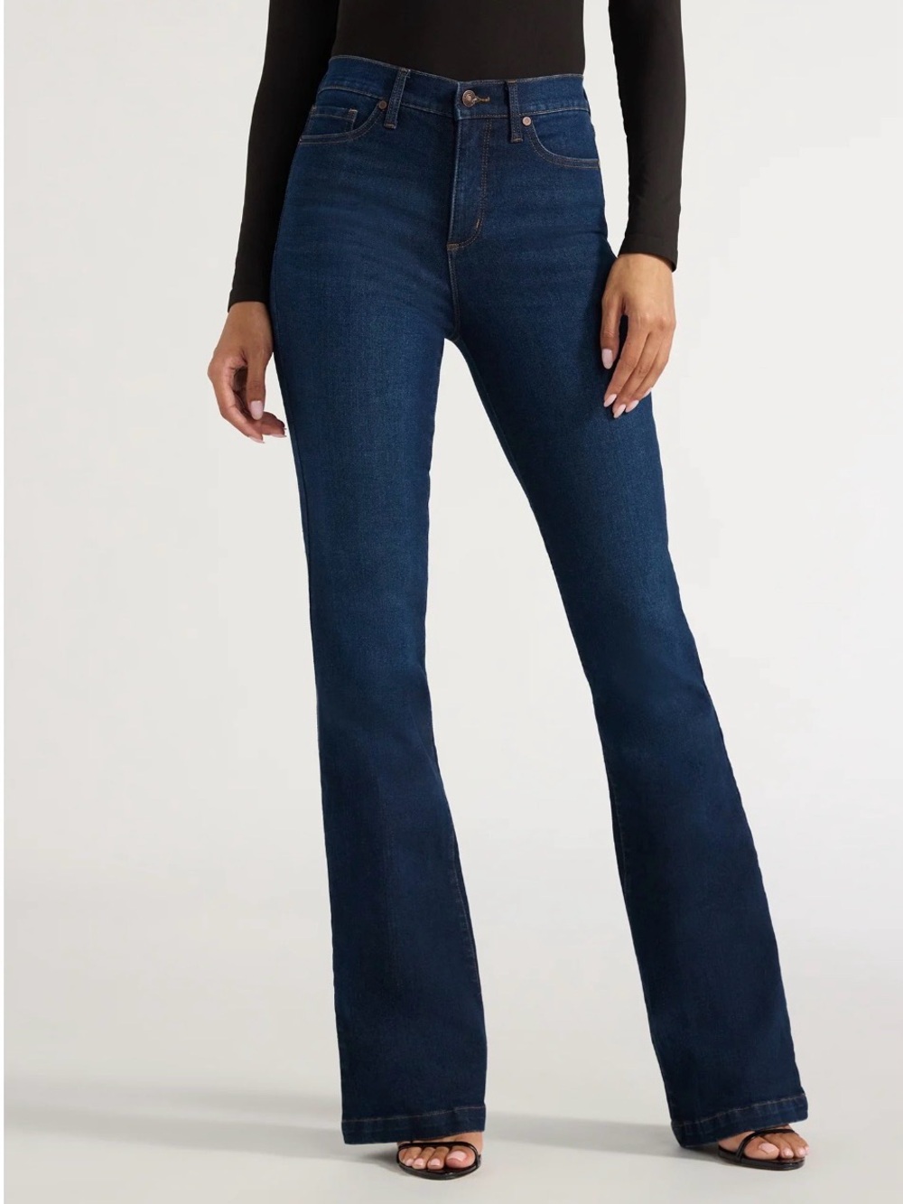 (15)Sofia by Sofia Vergara Women's  Flare High Rise Jeans